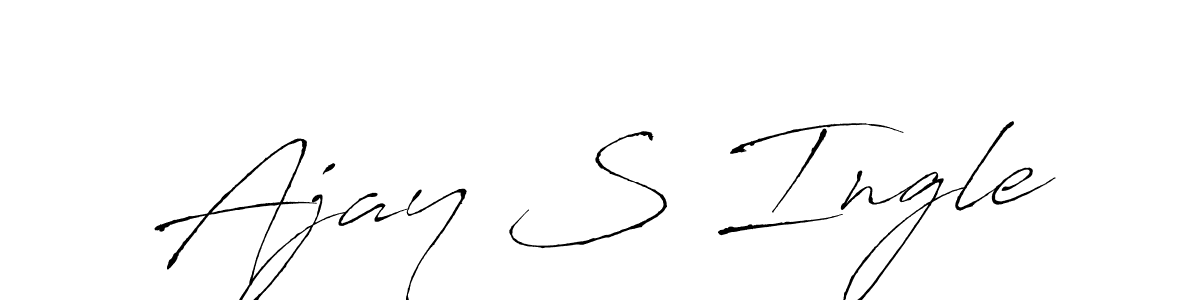 Also You can easily find your signature by using the search form. We will create Ajay S Ingle name handwritten signature images for you free of cost using Antro_Vectra sign style. Ajay S Ingle signature style 6 images and pictures png