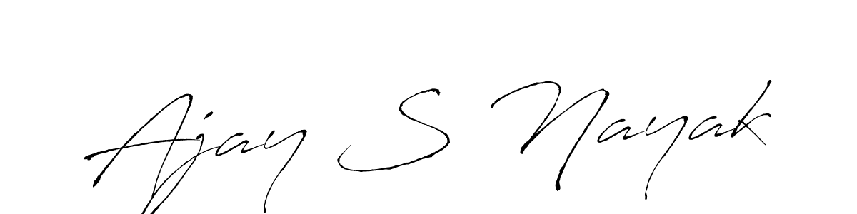 Make a beautiful signature design for name Ajay S Nayak. Use this online signature maker to create a handwritten signature for free. Ajay S Nayak signature style 6 images and pictures png