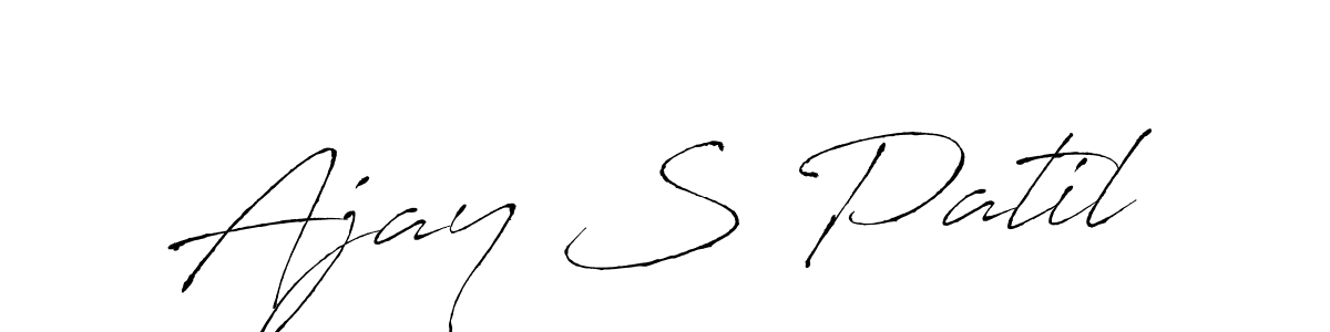 Create a beautiful signature design for name Ajay S Patil. With this signature (Antro_Vectra) fonts, you can make a handwritten signature for free. Ajay S Patil signature style 6 images and pictures png