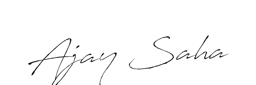 Ajay Saha stylish signature style. Best Handwritten Sign (Antro_Vectra) for my name. Handwritten Signature Collection Ideas for my name Ajay Saha. Ajay Saha signature style 6 images and pictures png