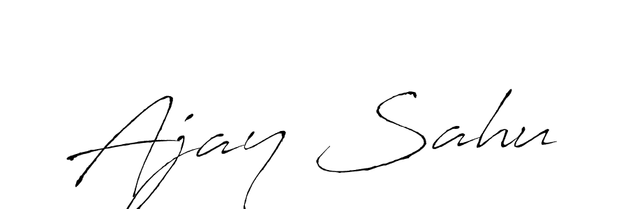 Make a beautiful signature design for name Ajay Sahu. With this signature (Antro_Vectra) style, you can create a handwritten signature for free. Ajay Sahu signature style 6 images and pictures png