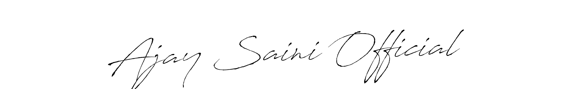 Also we have Ajay Saini Official name is the best signature style. Create professional handwritten signature collection using Antro_Vectra autograph style. Ajay Saini Official signature style 6 images and pictures png