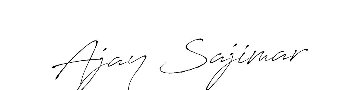 It looks lik you need a new signature style for name Ajay Sajimar. Design unique handwritten (Antro_Vectra) signature with our free signature maker in just a few clicks. Ajay Sajimar signature style 6 images and pictures png