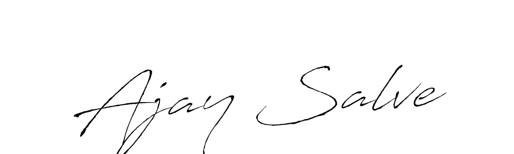 How to make Ajay Salve name signature. Use Antro_Vectra style for creating short signs online. This is the latest handwritten sign. Ajay Salve signature style 6 images and pictures png