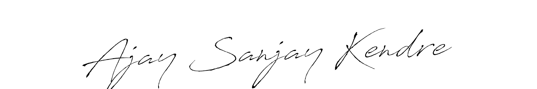 Similarly Antro_Vectra is the best handwritten signature design. Signature creator online .You can use it as an online autograph creator for name Ajay Sanjay Kendre. Ajay Sanjay Kendre signature style 6 images and pictures png