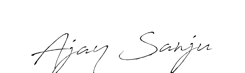 This is the best signature style for the Ajay Sanju name. Also you like these signature font (Antro_Vectra). Mix name signature. Ajay Sanju signature style 6 images and pictures png