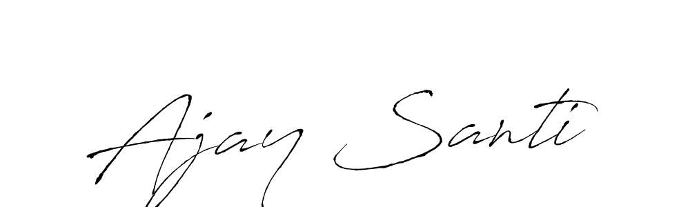 You can use this online signature creator to create a handwritten signature for the name Ajay Santi. This is the best online autograph maker. Ajay Santi signature style 6 images and pictures png