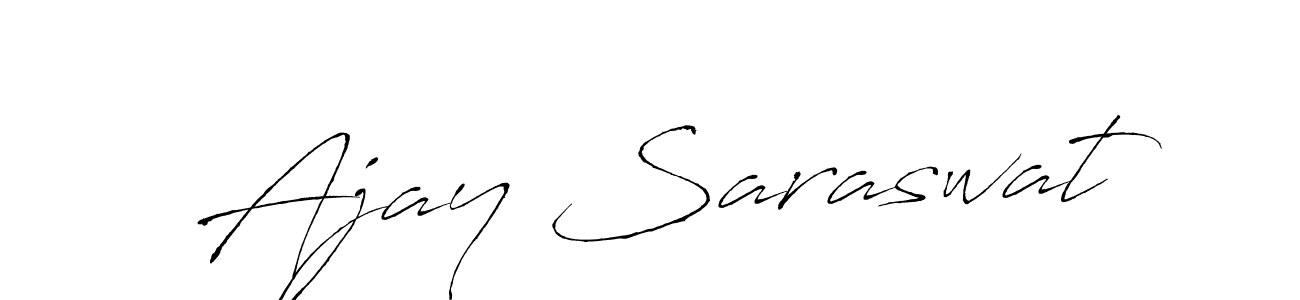 Create a beautiful signature design for name Ajay Saraswat. With this signature (Antro_Vectra) fonts, you can make a handwritten signature for free. Ajay Saraswat signature style 6 images and pictures png