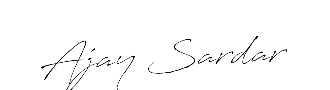 Design your own signature with our free online signature maker. With this signature software, you can create a handwritten (Antro_Vectra) signature for name Ajay Sardar. Ajay Sardar signature style 6 images and pictures png