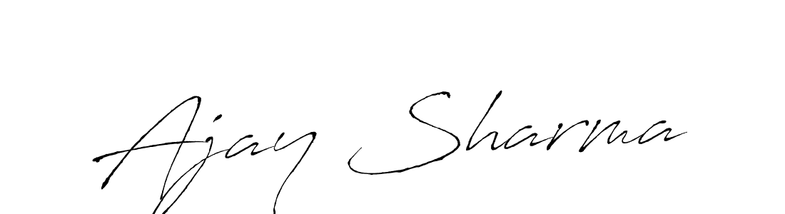 Make a beautiful signature design for name Ajay Sharma. With this signature (Antro_Vectra) style, you can create a handwritten signature for free. Ajay Sharma signature style 6 images and pictures png