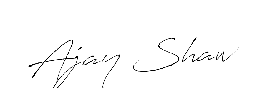 Design your own signature with our free online signature maker. With this signature software, you can create a handwritten (Antro_Vectra) signature for name Ajay Shaw. Ajay Shaw signature style 6 images and pictures png