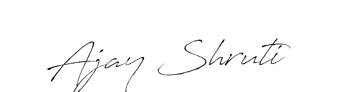 You should practise on your own different ways (Antro_Vectra) to write your name (Ajay Shruti) in signature. don't let someone else do it for you. Ajay Shruti signature style 6 images and pictures png