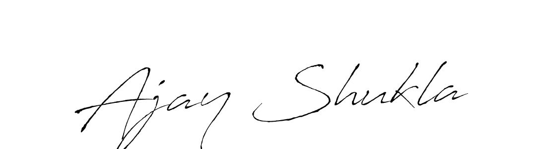 Make a beautiful signature design for name Ajay Shukla. With this signature (Antro_Vectra) style, you can create a handwritten signature for free. Ajay Shukla signature style 6 images and pictures png