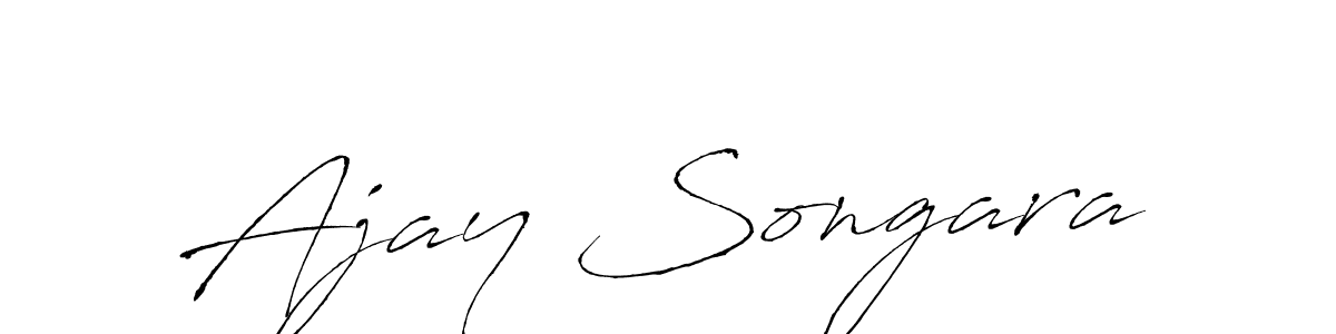 Design your own signature with our free online signature maker. With this signature software, you can create a handwritten (Antro_Vectra) signature for name Ajay Songara. Ajay Songara signature style 6 images and pictures png