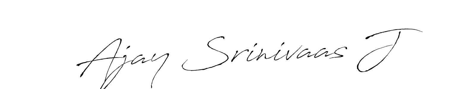 Make a short Ajay Srinivaas J signature style. Manage your documents anywhere anytime using Antro_Vectra. Create and add eSignatures, submit forms, share and send files easily. Ajay Srinivaas J signature style 6 images and pictures png