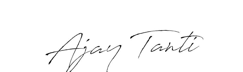 Similarly Antro_Vectra is the best handwritten signature design. Signature creator online .You can use it as an online autograph creator for name Ajay Tanti. Ajay Tanti signature style 6 images and pictures png