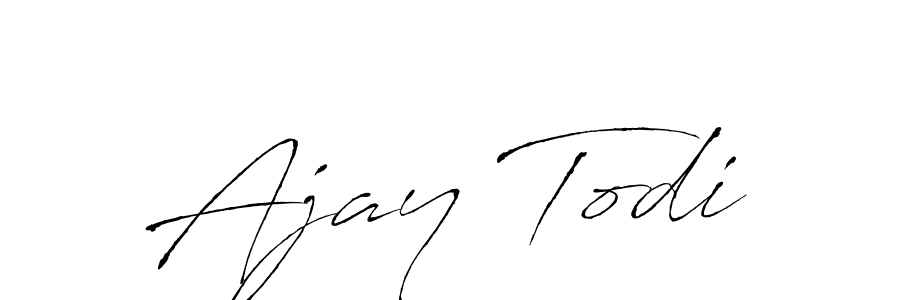 Use a signature maker to create a handwritten signature online. With this signature software, you can design (Antro_Vectra) your own signature for name Ajay Todi. Ajay Todi signature style 6 images and pictures png