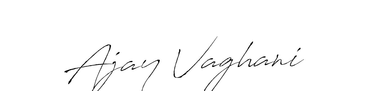 This is the best signature style for the Ajay Vaghani name. Also you like these signature font (Antro_Vectra). Mix name signature. Ajay Vaghani signature style 6 images and pictures png
