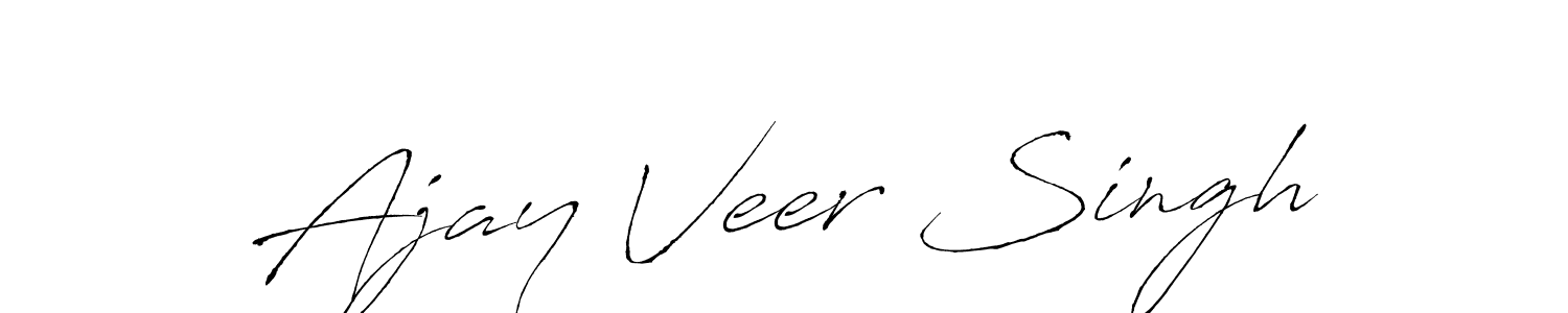 Create a beautiful signature design for name Ajay Veer Singh. With this signature (Antro_Vectra) fonts, you can make a handwritten signature for free. Ajay Veer Singh signature style 6 images and pictures png