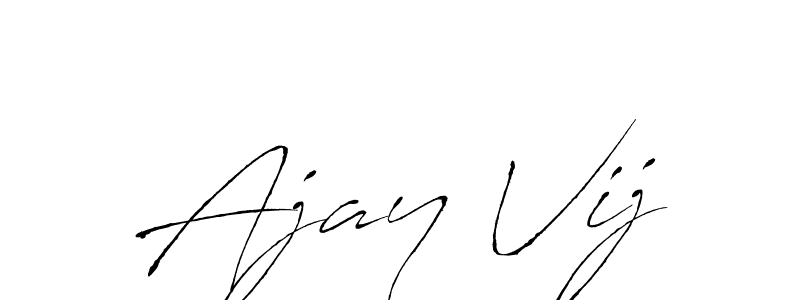 Also we have Ajay Vij name is the best signature style. Create professional handwritten signature collection using Antro_Vectra autograph style. Ajay Vij signature style 6 images and pictures png