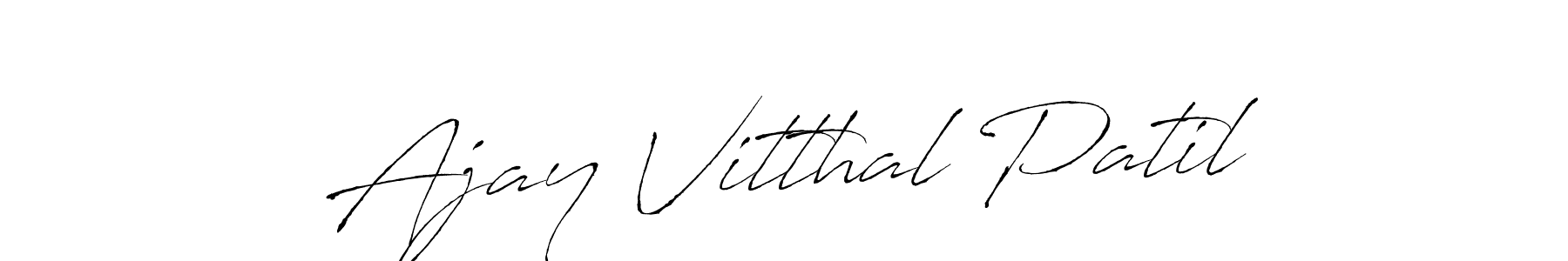 Create a beautiful signature design for name Ajay Vitthal Patil. With this signature (Antro_Vectra) fonts, you can make a handwritten signature for free. Ajay Vitthal Patil signature style 6 images and pictures png