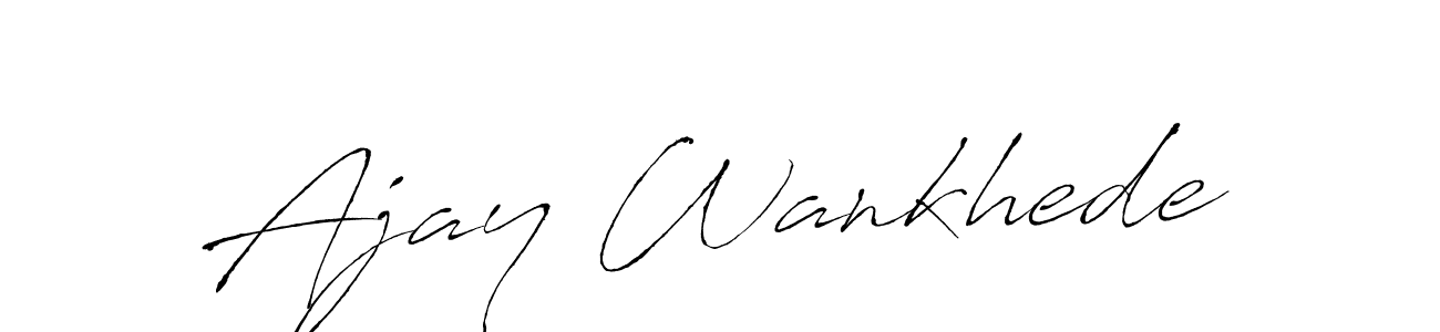 You can use this online signature creator to create a handwritten signature for the name Ajay Wankhede. This is the best online autograph maker. Ajay Wankhede signature style 6 images and pictures png