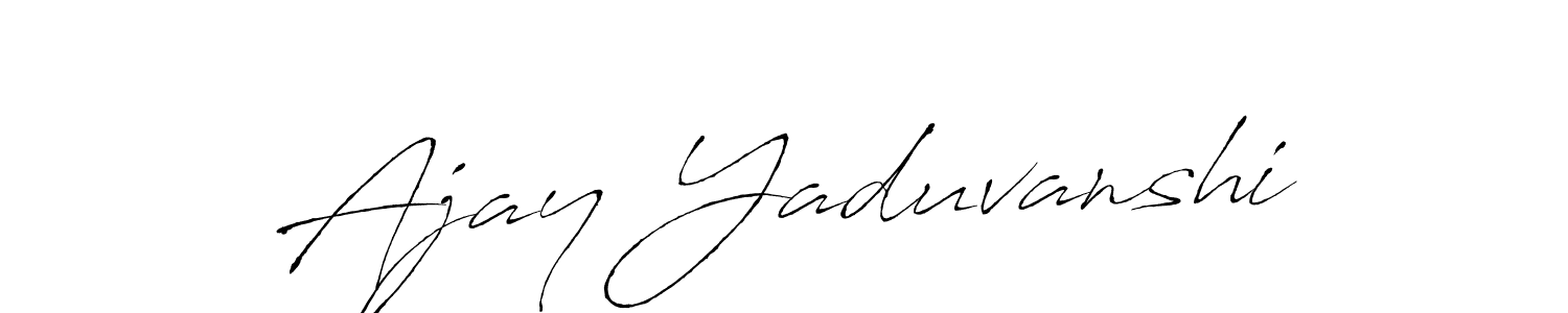 if you are searching for the best signature style for your name Ajay Yaduvanshi. so please give up your signature search. here we have designed multiple signature styles  using Antro_Vectra. Ajay Yaduvanshi signature style 6 images and pictures png