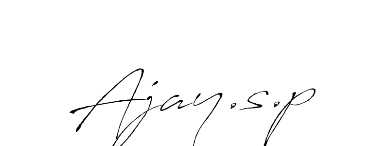 Make a beautiful signature design for name Ajay.s.p. With this signature (Antro_Vectra) style, you can create a handwritten signature for free. Ajay.s.p signature style 6 images and pictures png