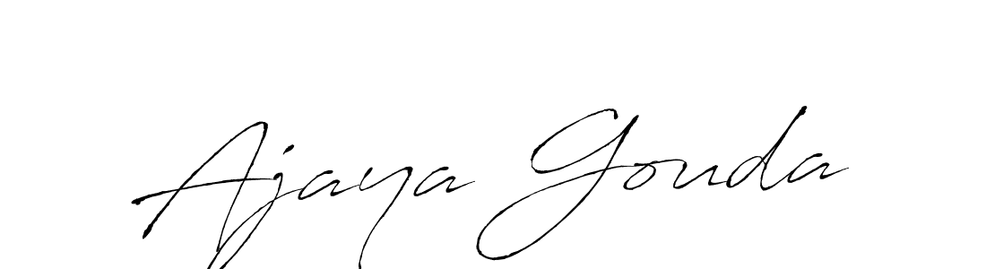 This is the best signature style for the Ajaya Gouda name. Also you like these signature font (Antro_Vectra). Mix name signature. Ajaya Gouda signature style 6 images and pictures png