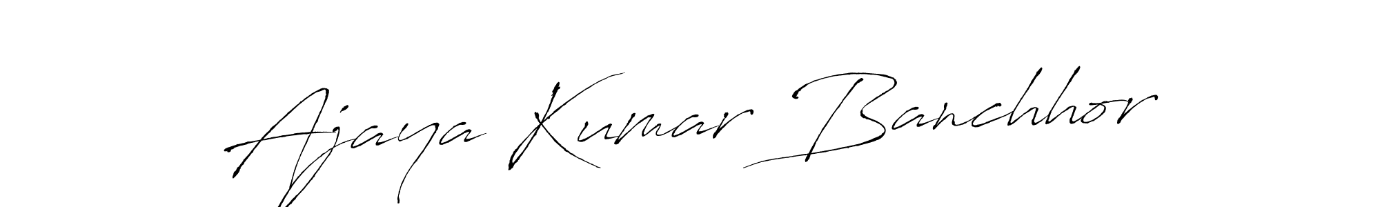 How to Draw Ajaya Kumar Banchhor signature style? Antro_Vectra is a latest design signature styles for name Ajaya Kumar Banchhor. Ajaya Kumar Banchhor signature style 6 images and pictures png