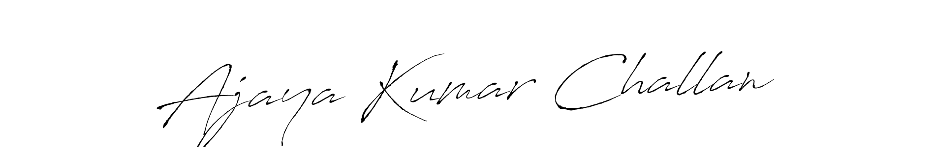 You should practise on your own different ways (Antro_Vectra) to write your name (Ajaya Kumar Challan) in signature. don't let someone else do it for you. Ajaya Kumar Challan signature style 6 images and pictures png