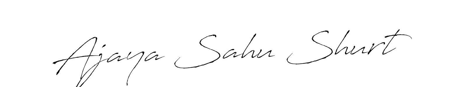 Design your own signature with our free online signature maker. With this signature software, you can create a handwritten (Antro_Vectra) signature for name Ajaya Sahu Shurt. Ajaya Sahu Shurt signature style 6 images and pictures png