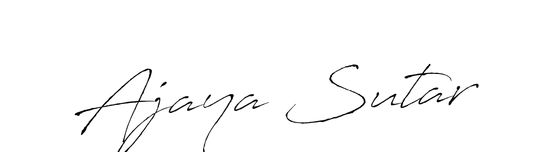 It looks lik you need a new signature style for name Ajaya Sutar. Design unique handwritten (Antro_Vectra) signature with our free signature maker in just a few clicks. Ajaya Sutar signature style 6 images and pictures png