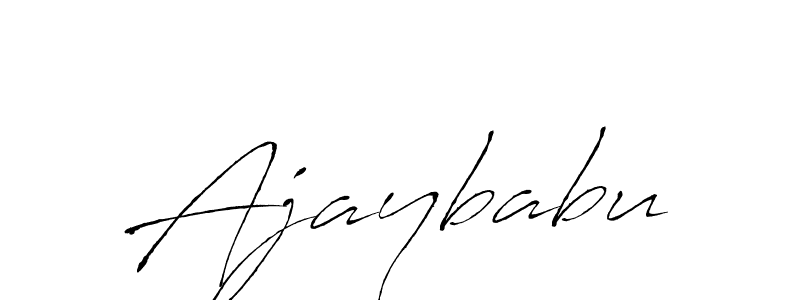 Design your own signature with our free online signature maker. With this signature software, you can create a handwritten (Antro_Vectra) signature for name Ajaybabu. Ajaybabu signature style 6 images and pictures png