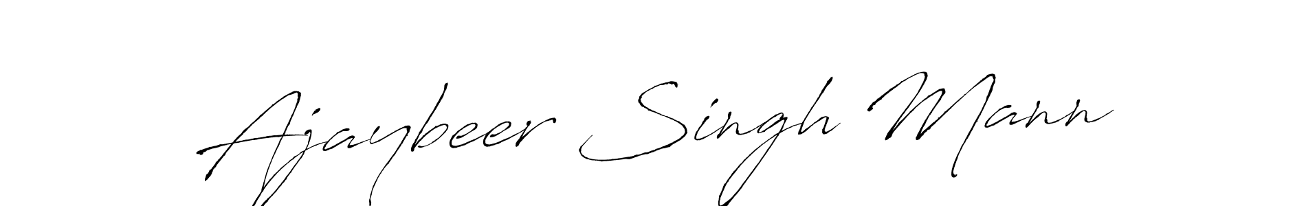 Create a beautiful signature design for name Ajaybeer Singh Mann. With this signature (Antro_Vectra) fonts, you can make a handwritten signature for free. Ajaybeer Singh Mann signature style 6 images and pictures png
