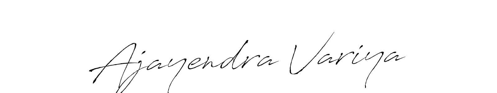 How to make Ajayendra Variya signature? Antro_Vectra is a professional autograph style. Create handwritten signature for Ajayendra Variya name. Ajayendra Variya signature style 6 images and pictures png