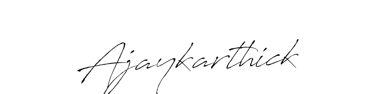 It looks lik you need a new signature style for name Ajaykarthick. Design unique handwritten (Antro_Vectra) signature with our free signature maker in just a few clicks. Ajaykarthick signature style 6 images and pictures png