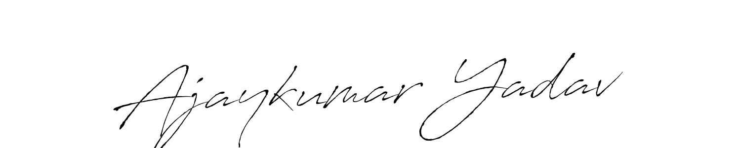 It looks lik you need a new signature style for name Ajaykumar Yadav. Design unique handwritten (Antro_Vectra) signature with our free signature maker in just a few clicks. Ajaykumar Yadav signature style 6 images and pictures png