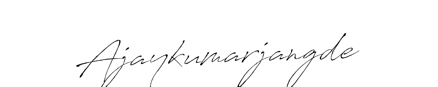 Design your own signature with our free online signature maker. With this signature software, you can create a handwritten (Antro_Vectra) signature for name Ajaykumarjangde. Ajaykumarjangde signature style 6 images and pictures png