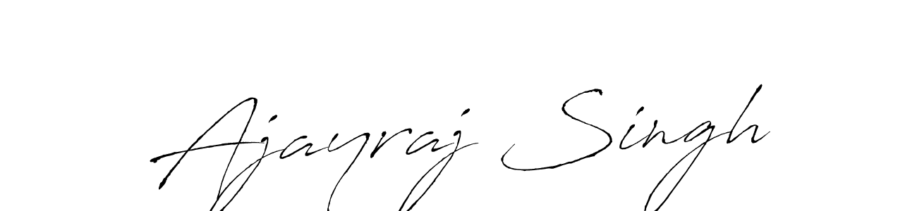 Design your own signature with our free online signature maker. With this signature software, you can create a handwritten (Antro_Vectra) signature for name Ajayraj Singh. Ajayraj Singh signature style 6 images and pictures png