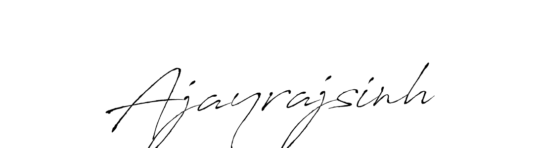 Create a beautiful signature design for name Ajayrajsinh. With this signature (Antro_Vectra) fonts, you can make a handwritten signature for free. Ajayrajsinh signature style 6 images and pictures png