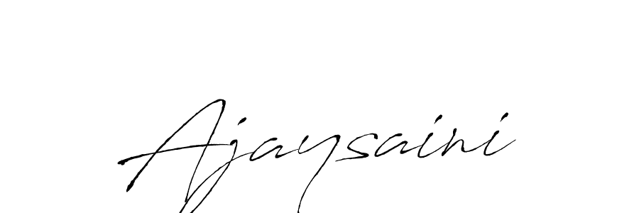 Use a signature maker to create a handwritten signature online. With this signature software, you can design (Antro_Vectra) your own signature for name Ajaysaini. Ajaysaini signature style 6 images and pictures png