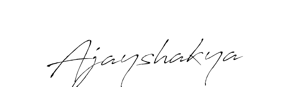 Design your own signature with our free online signature maker. With this signature software, you can create a handwritten (Antro_Vectra) signature for name Ajayshakya. Ajayshakya signature style 6 images and pictures png