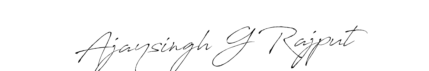 Antro_Vectra is a professional signature style that is perfect for those who want to add a touch of class to their signature. It is also a great choice for those who want to make their signature more unique. Get Ajaysingh G Rajput name to fancy signature for free. Ajaysingh G Rajput signature style 6 images and pictures png