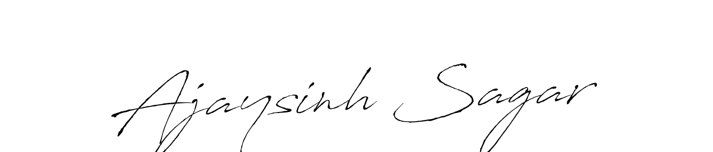 Design your own signature with our free online signature maker. With this signature software, you can create a handwritten (Antro_Vectra) signature for name Ajaysinh Sagar. Ajaysinh Sagar signature style 6 images and pictures png