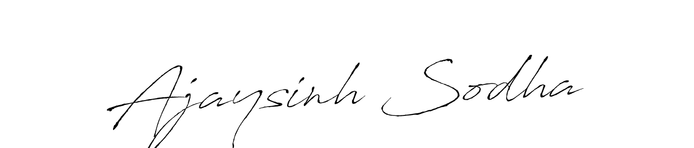 It looks lik you need a new signature style for name Ajaysinh Sodha. Design unique handwritten (Antro_Vectra) signature with our free signature maker in just a few clicks. Ajaysinh Sodha signature style 6 images and pictures png