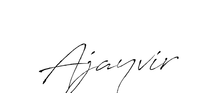 Design your own signature with our free online signature maker. With this signature software, you can create a handwritten (Antro_Vectra) signature for name Ajayvir. Ajayvir signature style 6 images and pictures png
