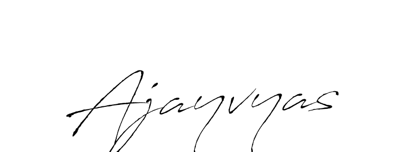 Create a beautiful signature design for name Ajayvyas. With this signature (Antro_Vectra) fonts, you can make a handwritten signature for free. Ajayvyas signature style 6 images and pictures png