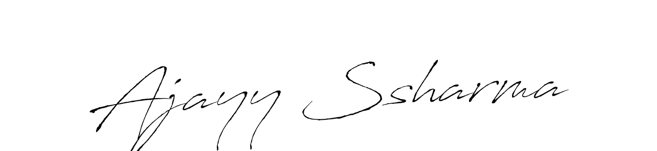 Make a beautiful signature design for name Ajayy Ssharma. With this signature (Antro_Vectra) style, you can create a handwritten signature for free. Ajayy Ssharma signature style 6 images and pictures png