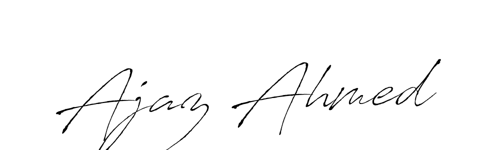 The best way (Antro_Vectra) to make a short signature is to pick only two or three words in your name. The name Ajaz Ahmed include a total of six letters. For converting this name. Ajaz Ahmed signature style 6 images and pictures png